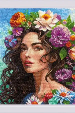 Borduurpakket Floral Muse - RIOLIS Veilige Betaling