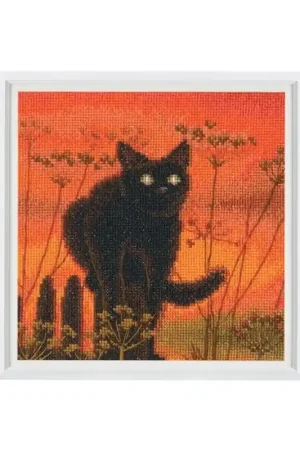 Borduurpakket Sunset Cat - RTO Premium