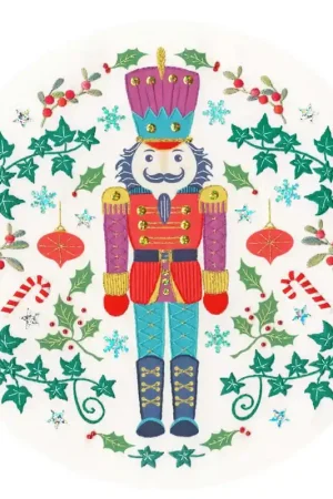 Vrij borduren pakket Kathy Pilcher - Folk Christmas - Bothy Threads Express Levering