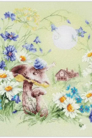 Borduurpakket Meadow Stories - Snail - Magic Needle Speciale Aanbieding