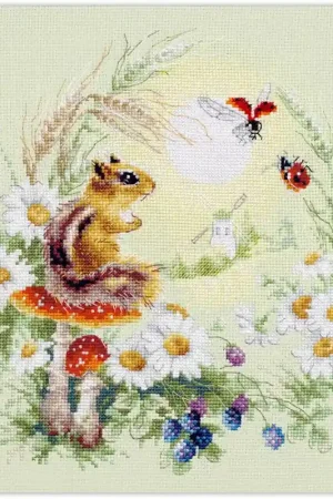 Borduurpakket Meadow Stories - Chipmunk - Magic Needle Lage Prijs