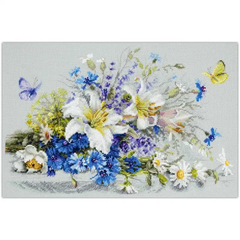 Borduurpakket Lilies and Cornflowers - Magic Needle Bestseller