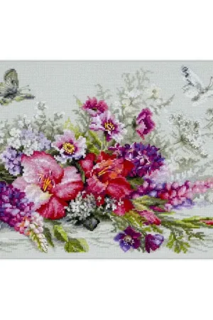 Uitverkoop Borduurpakket Country Bouquet - Magic Needle