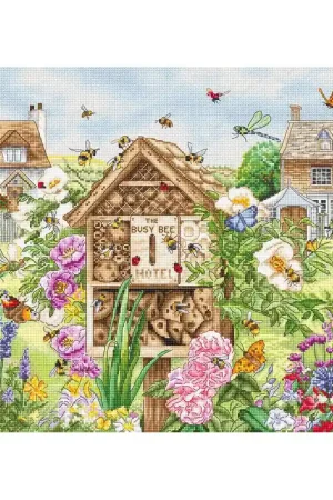Bestel Nu Borduurpakket Busy Bee Hotel - Leti Stitch