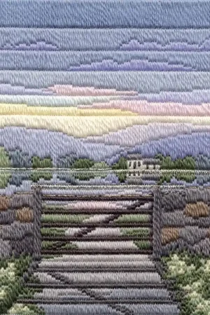 Platsteek pakket Long Stitch Seasons - Spring Evening- Derwentwater Designs Speciale Aanbieding