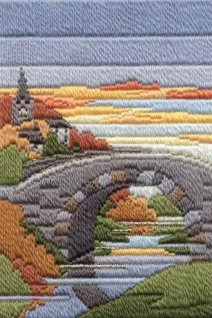 Platsteek pakket Long Stitch Seasons - Autumn Evening- Derwentwater Designs Bestseller
