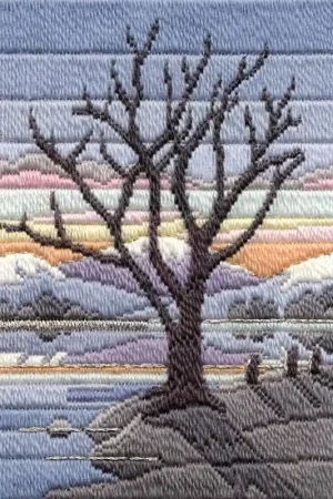 Platsteek pakket Long Stitch Seasons - Winter Evening- Derwentwater Designs Koop Vandaag