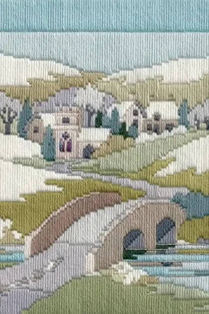 Platsteek pakket Long Stitch Seasons - Winter Walk- Derwentwater Designs Lage Kosten