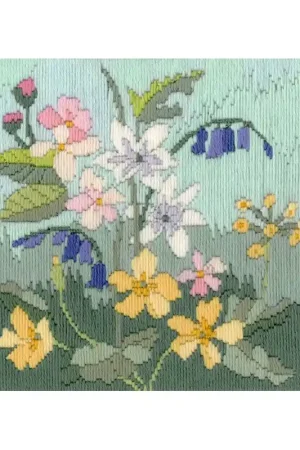 Platsteek pakket Long Stitch Seasons - Spring - Derwentwater Designs Koop Online