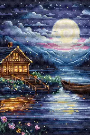 Bestseller Petit Point borduurpakket Spring Night - Luca-S