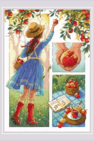 Gratis Verzending Borduurpakket Apple Day - RIOLIS