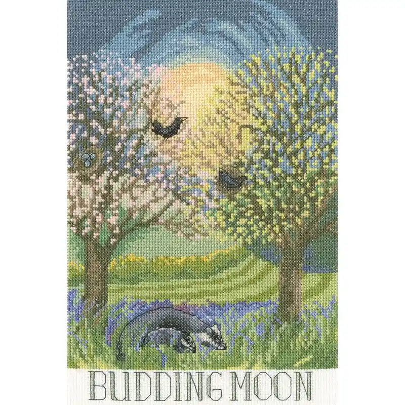 Beperkt Aanbod Borduurpakket Lizzie Spikes - Budding Moon - Bothy Threads
