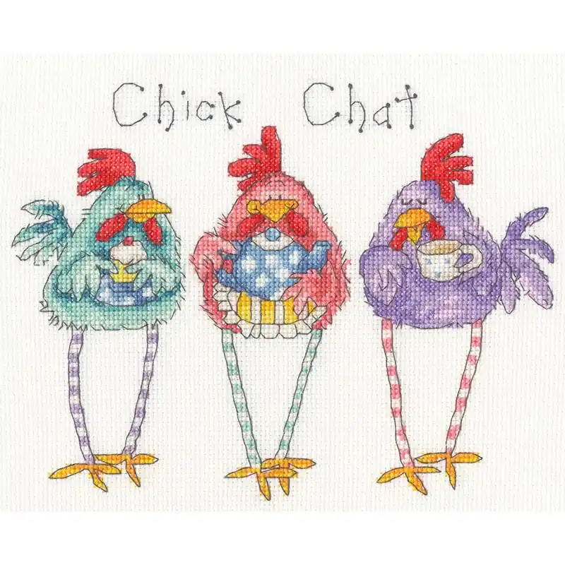 Betrouwbaar Borduurpakket Margaret Sherry - Chick Chat - Bothy Threads
