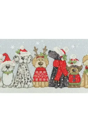 Must-Have Borduurpakket Karen Tye Bentley - Holiday Hounds - Bothy Threads