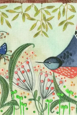 Vrij borduren pakket Linda Hoskin - Flights Of Fancy - Nuthatch - Bothy Threads Gecertificeerd