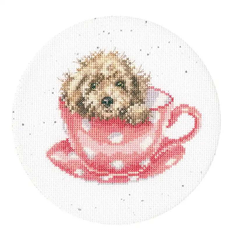 Betaalbaar Borduurpakket Hannah Dale - Teacup Pup - Bothy Threads