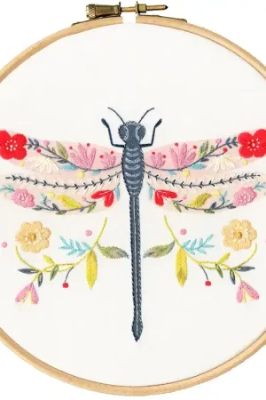 Snelle Levering Vrij borduren pakket Ally Gore - Dragonfly - Bothy Threads