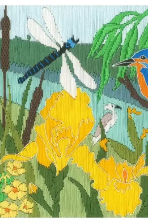 Platsteek pakket Kate Heiss - Riverside Rushes - Bothy Threads Koop Vandaag