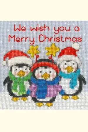 Tijdelijk Beschikbaar Borduurpakket Jenny Barton - Penguin Pals - Bothy Threads