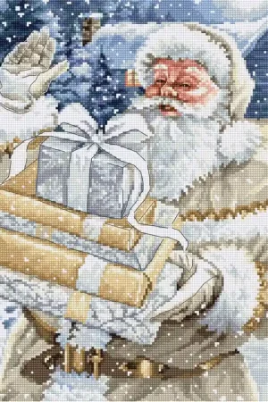 Borduurpakket Santa and Pressies - Luca-S Finale Uitverkoop