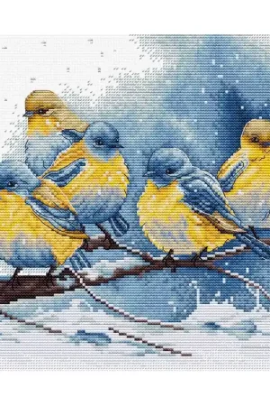 Borduurpakket Eastern Bluebirds - Luca-S Beperkt Aanbod