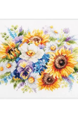 Borduurpakket Bouquet with Sunflowers - Magic Needle Express Levering