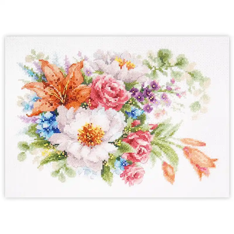 Borduurpakket Gentle Flowers - Magic Needle Voordeelprijs