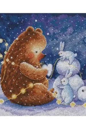 Actieprijs Borduurpakket Snow Heart - RTO