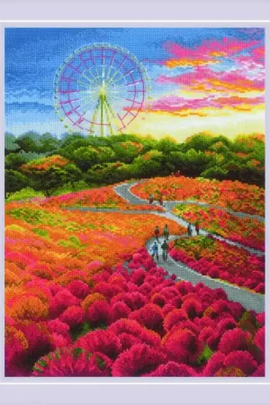 Borduurpakket Hitachi Seaside Park - RIOLIS Gecertificeerd