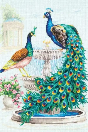 Populair Borduurpakket Peacocks - Magic Needle
