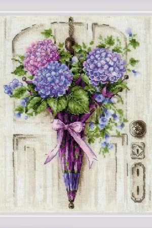 Borduurpakket Umbrella Wreath - RIOLIS Tijdelijk Beschikbaar