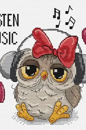 Borduurpakket Listen Music - Luca-S Koop Online