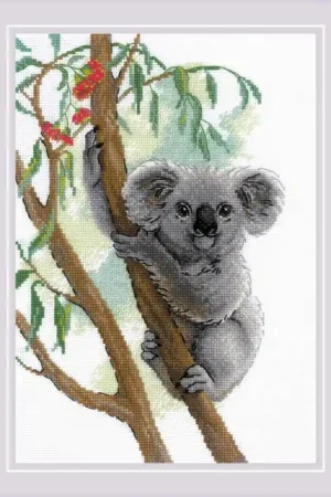 Borduurpakket Cute Koala - RIOLIS Dagaanbieding