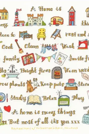 Bestseller Borduurpakket Amanda Loverseed - A Home Is Many Things - Bothy Threads