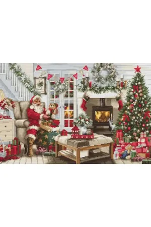 Borduurpakket Santa Interior- Luca-S Voordeelprijs