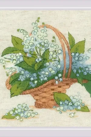 Borduurpakket Forest Lily of the Valley  - RIOLIS Populair