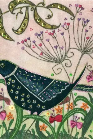 Nu Kopen Vrij borduren pakket Linda Hoskin - Blackbird - Bothy Threads
