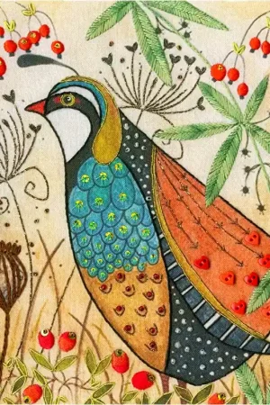 Vrij borduren pakket Linda Hoskin - Partridge - Bothy Threads Nieuw