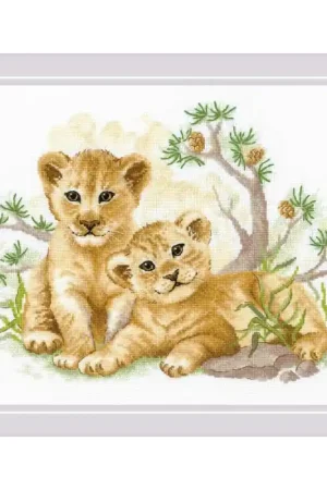 Borduurpakket Savannah Children - RIOLIS Bestseller