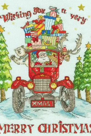 Premium Borduurpakket Amanda Loverseed - The Xmas Express - Bothy Threads