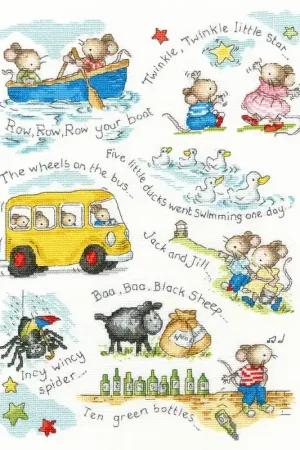 Aanbieding Borduurpakket Kate Garrett - Twinkle, Twinkle, Little Star… - Bothy Threads