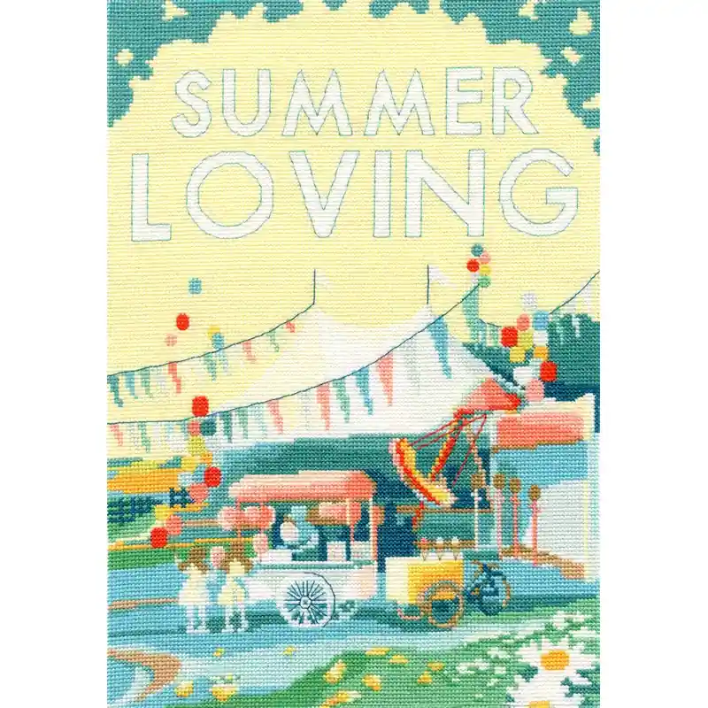 Uitverkoop Borduurpakket Becky Bettesworth - Vintage Carnival - Bothy Threads