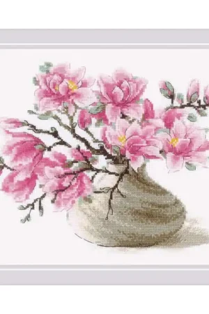 Borduurpakket Southern Magnolia - RIOLIS Tijdelijk Beschikbaar