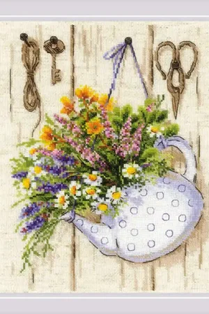 Borduurpakket Summer Tea - RIOLIS Meest Verkocht