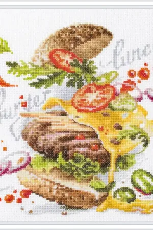 Nu Kopen Borduurpakket Burger Lunch - Magic Needle