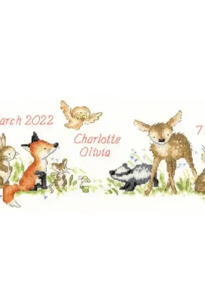 Op = Op Borduurpakket Kate Garrett - Woodland Welcome - Bothy Threads