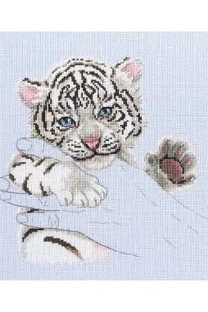 Populair Borduurpakket Warmth in Palms - Little Tiger - RTO