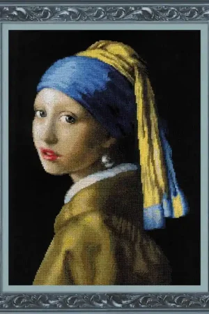 Borduurpakket Girl with a Pearl Earring after J. Vermeer's Painting - RIOLIS Beperkte Voorraad