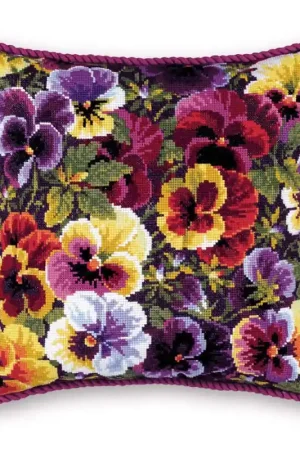 Borduurpakket Royal Pansies - RIOLIS Bestel Nu