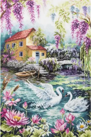 Borduurpakket Dream Lake - Magic Needle Exclusieve Aanbieding